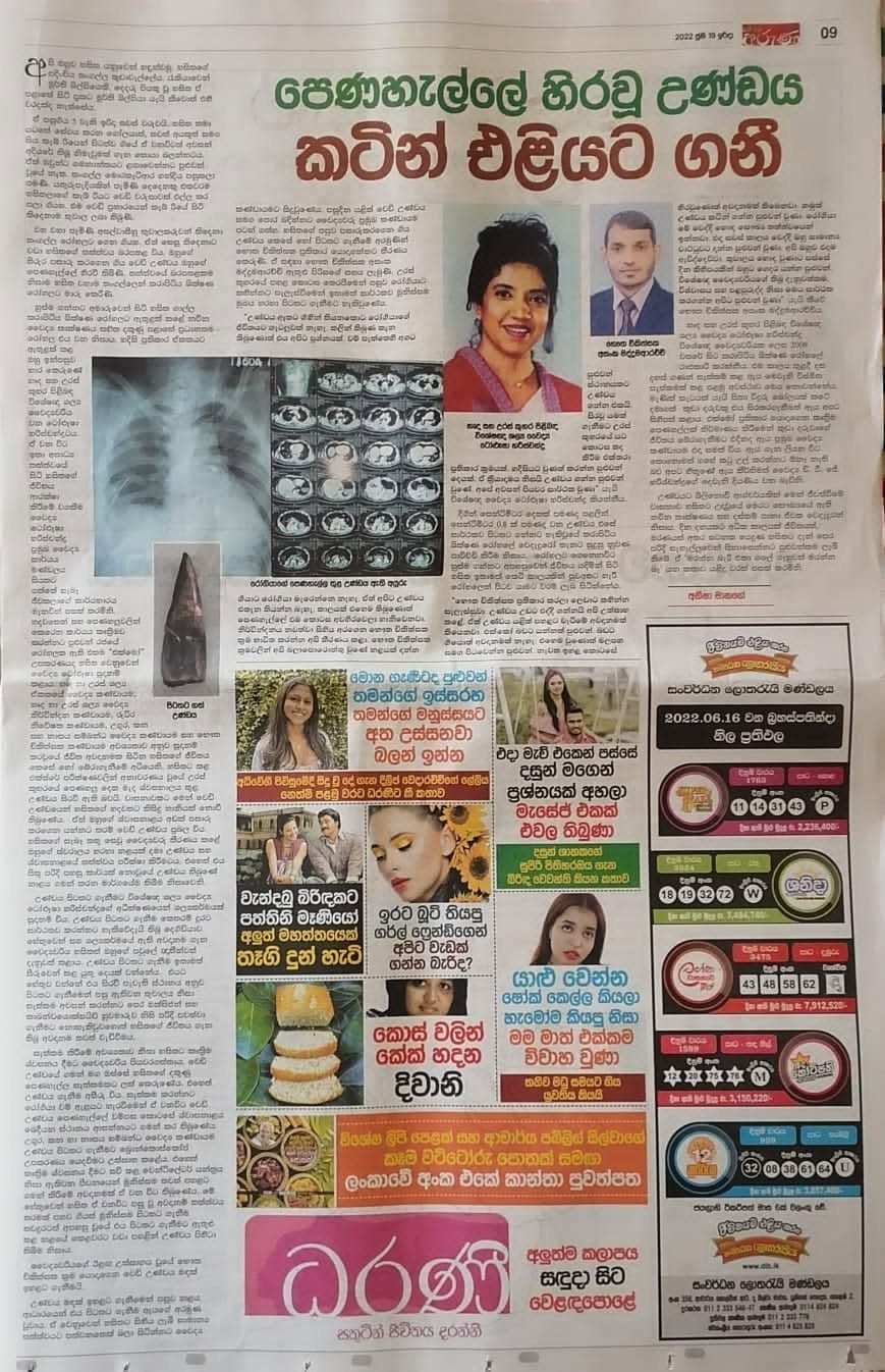 Selected newspaper feature 5 highlighting physiotherapy treatment and clinical work.
